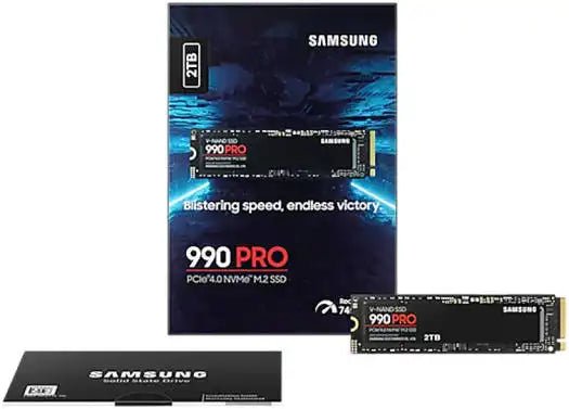 Samsung 990 Pro PCIe Gen4 NVMe M.2 SSD 2TB | MZ - v9p2T0BW - Vektra Computers LLC Samsung 990 Pro PCIe Gen4 NVMe M.2 SSD 2TB | MZ - v9p2T0BW - Vektra Computers LLC